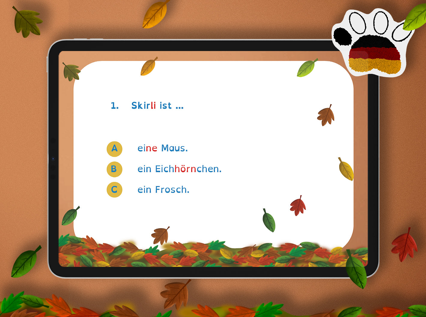 Interaktives Lesequiz zu "Skirli total wuselig"