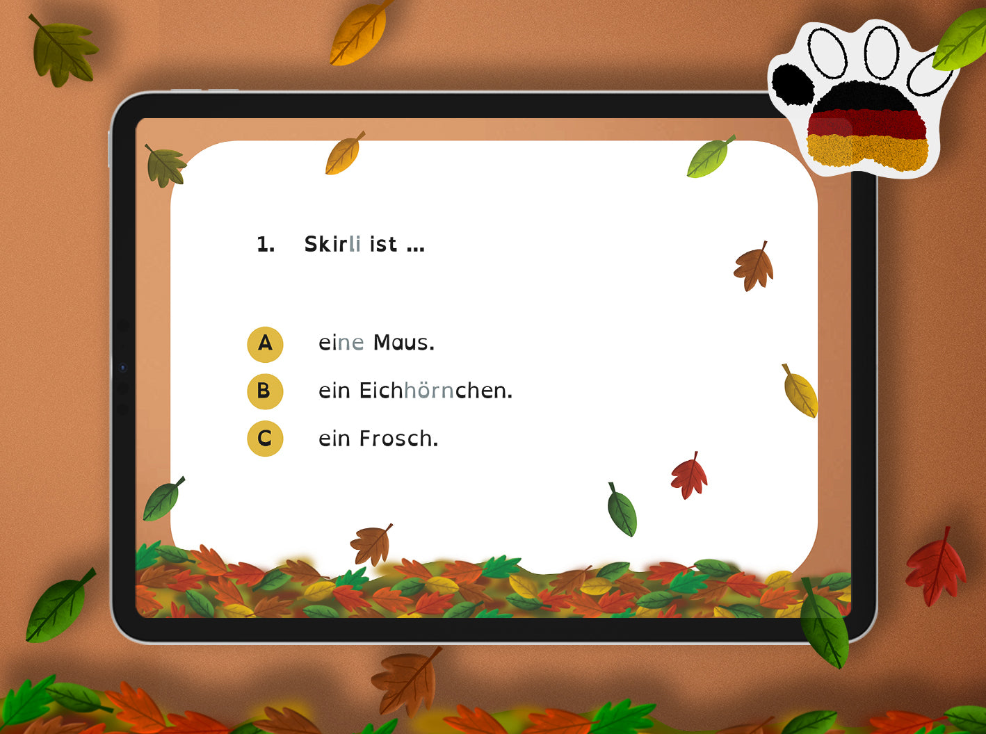 Interaktives Lesequiz zu "Skirli total wuselig"