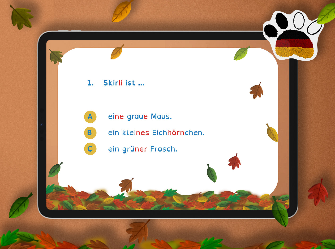 Interaktives Lesequiz zu "Skirli total wuselig"