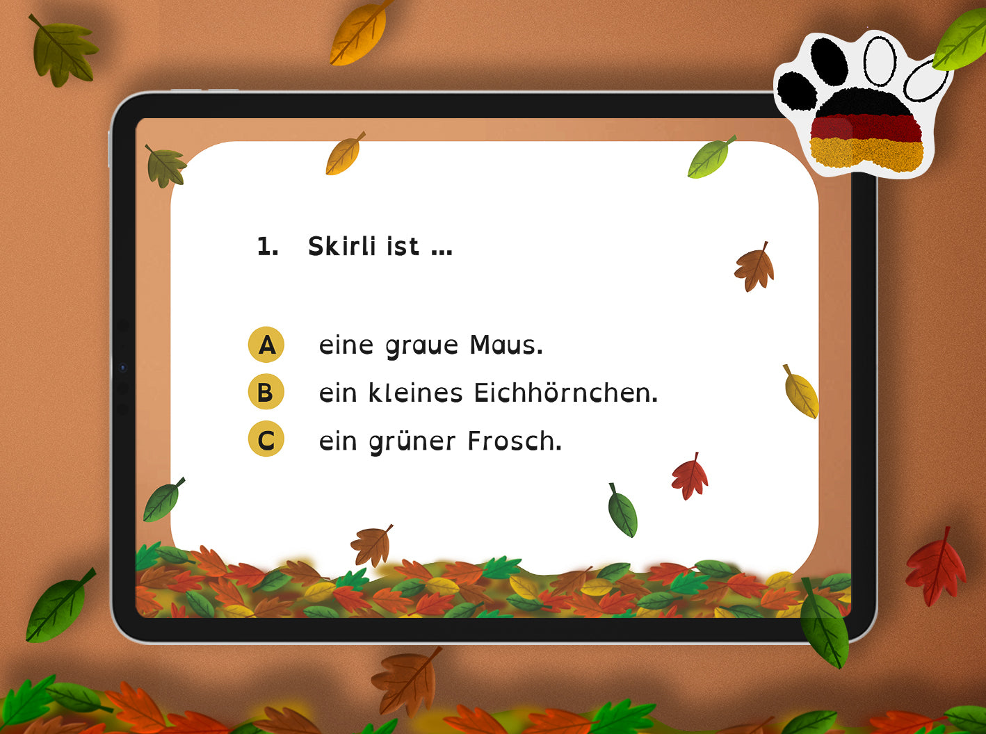 Interaktives Lesequiz zu "Skirli total wuselig"
