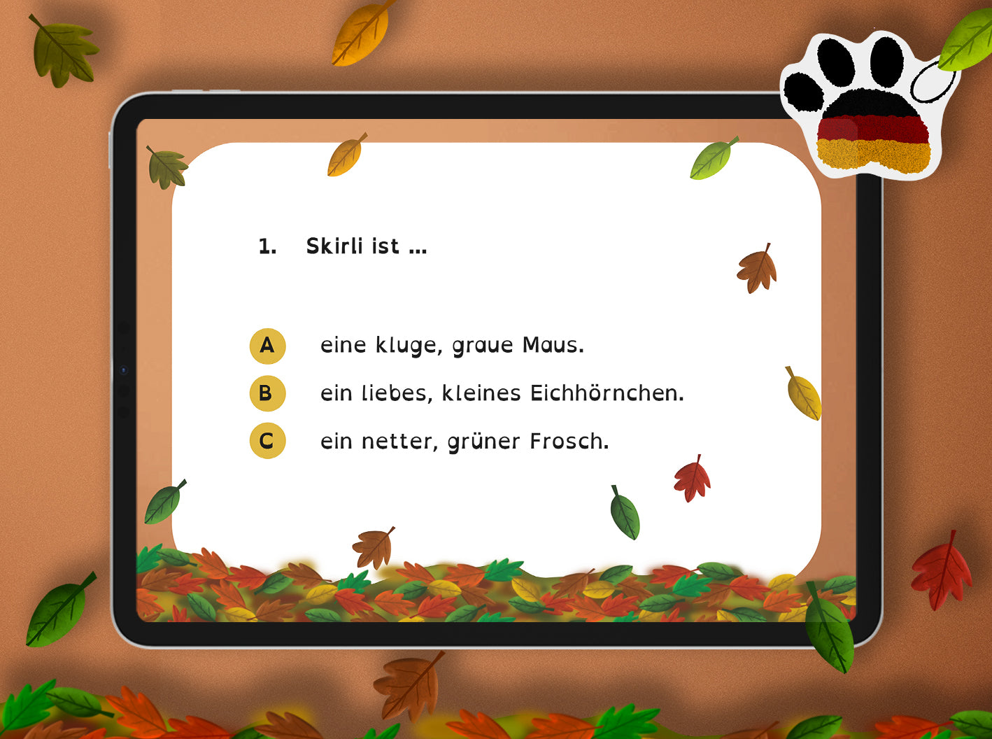 Interaktives Lesequiz zu "Skirli total wuselig"