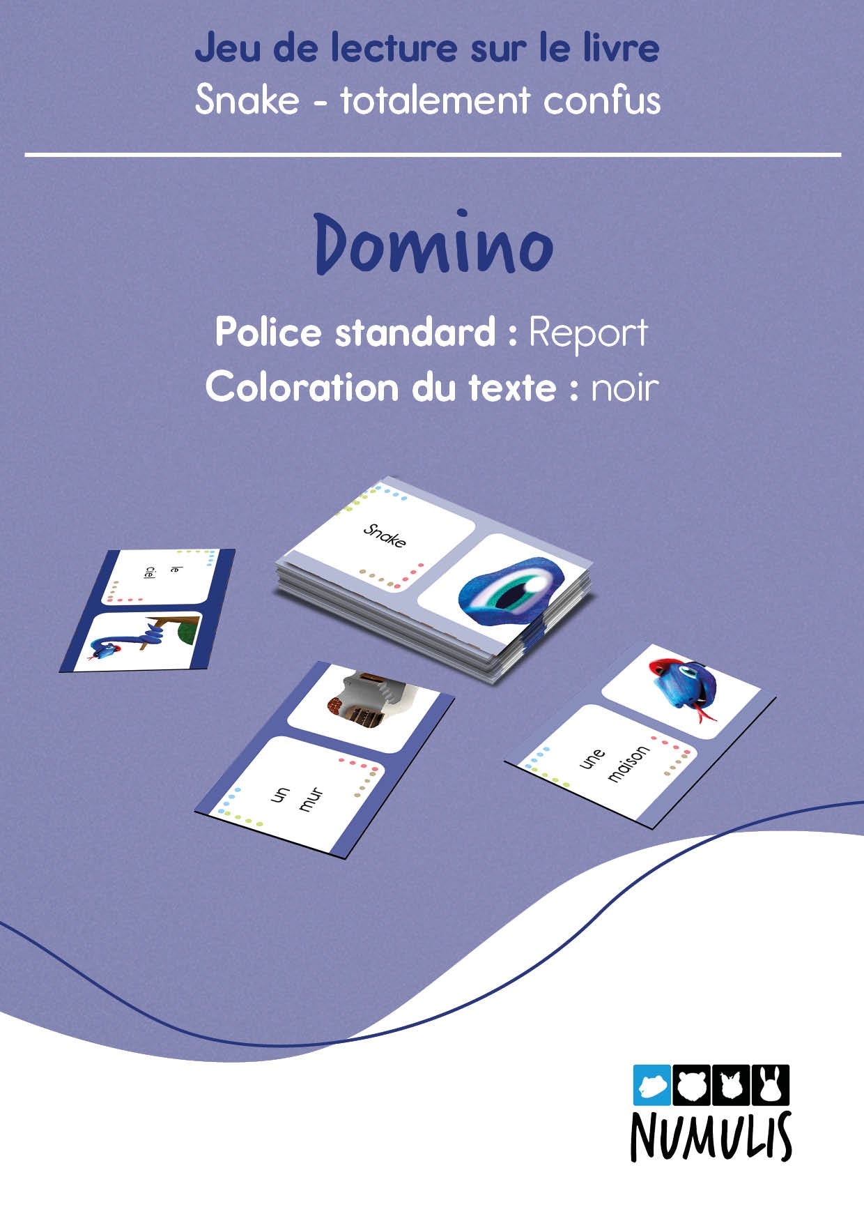 Lese-Domino zu "Snake totalement confus" | Lesespiel | digital
