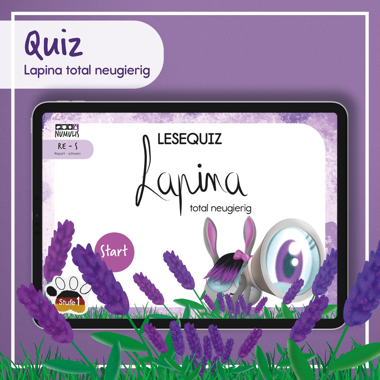 Interaktives Lesequiz zu "Lapina total neugierig"