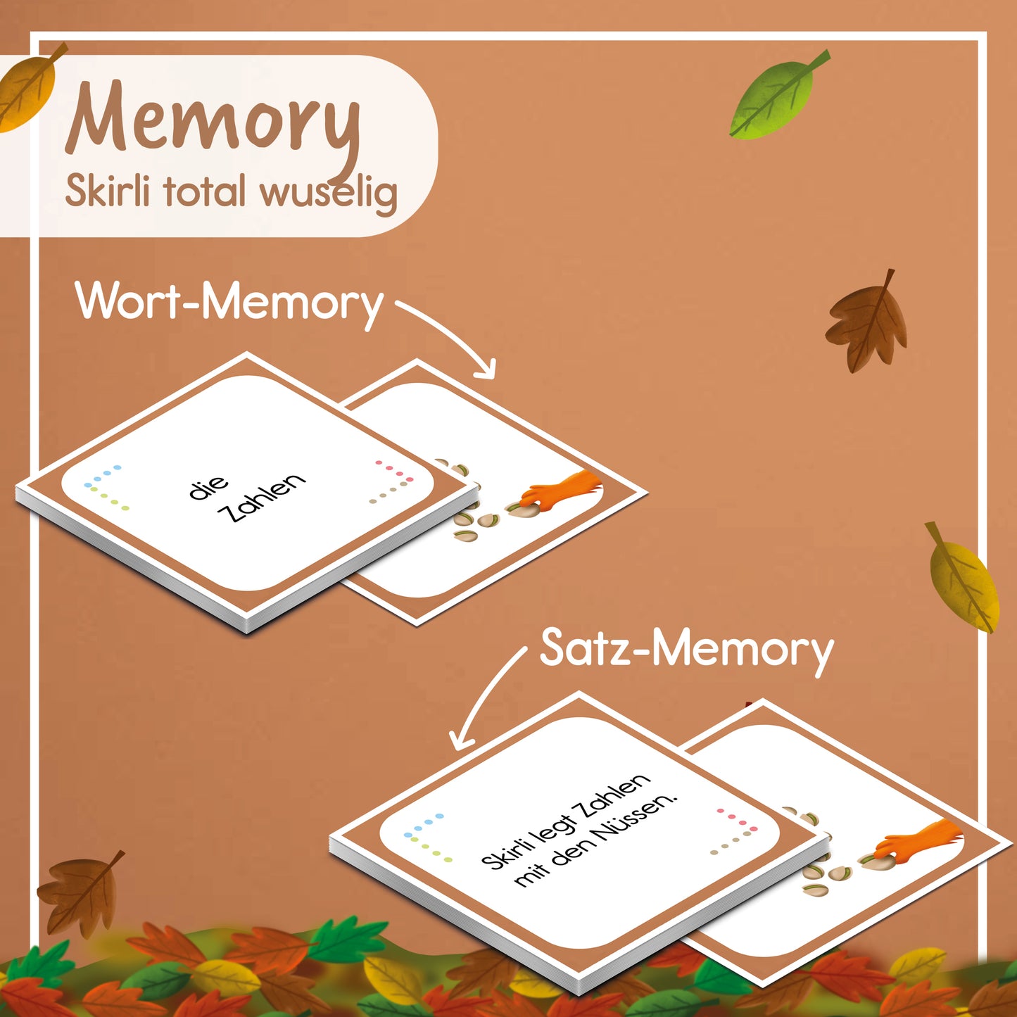 Lese-Memory zu Skirli total wuselig | Lesespiel | digital
