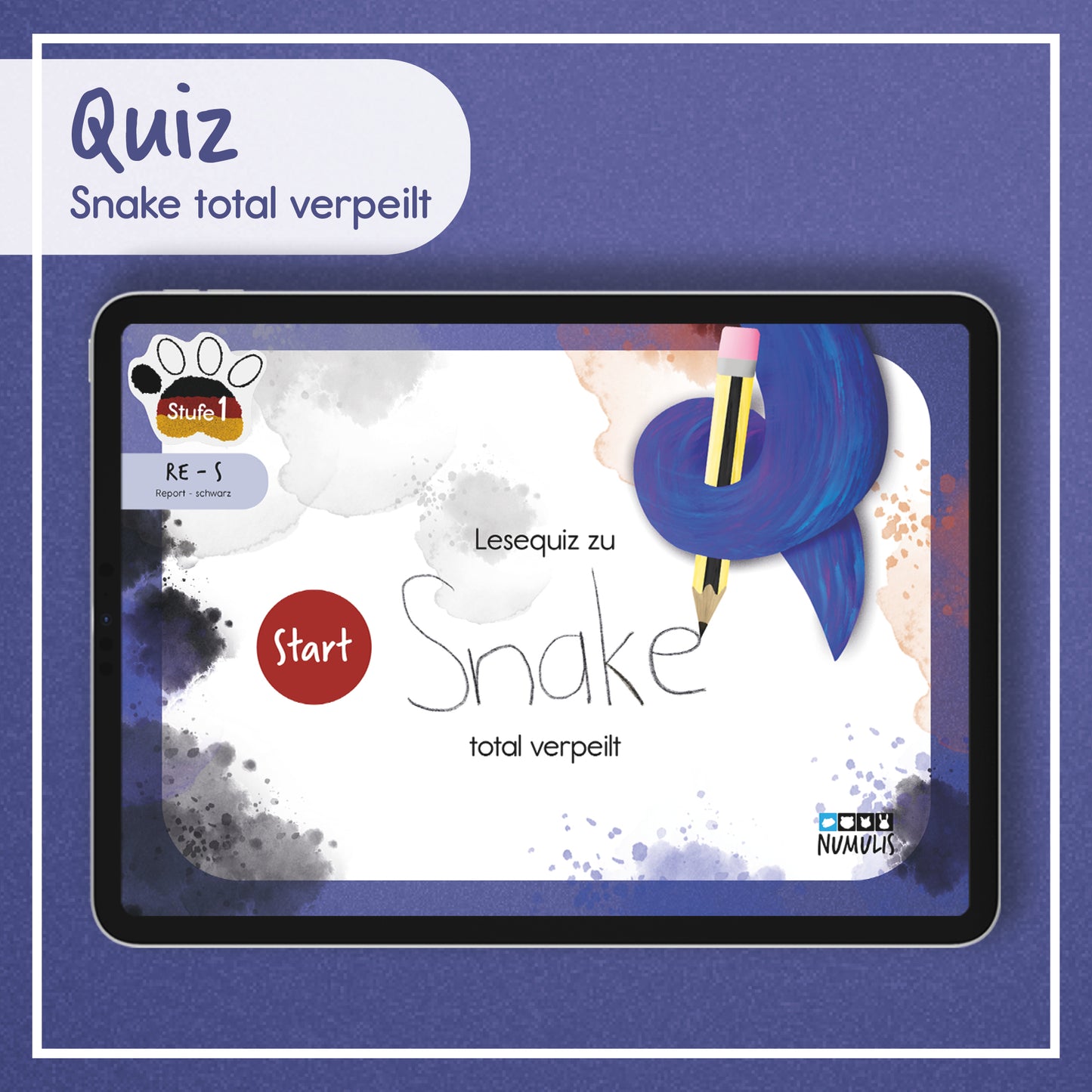 Interaktives Lesequiz zu - Snake total verpeilt