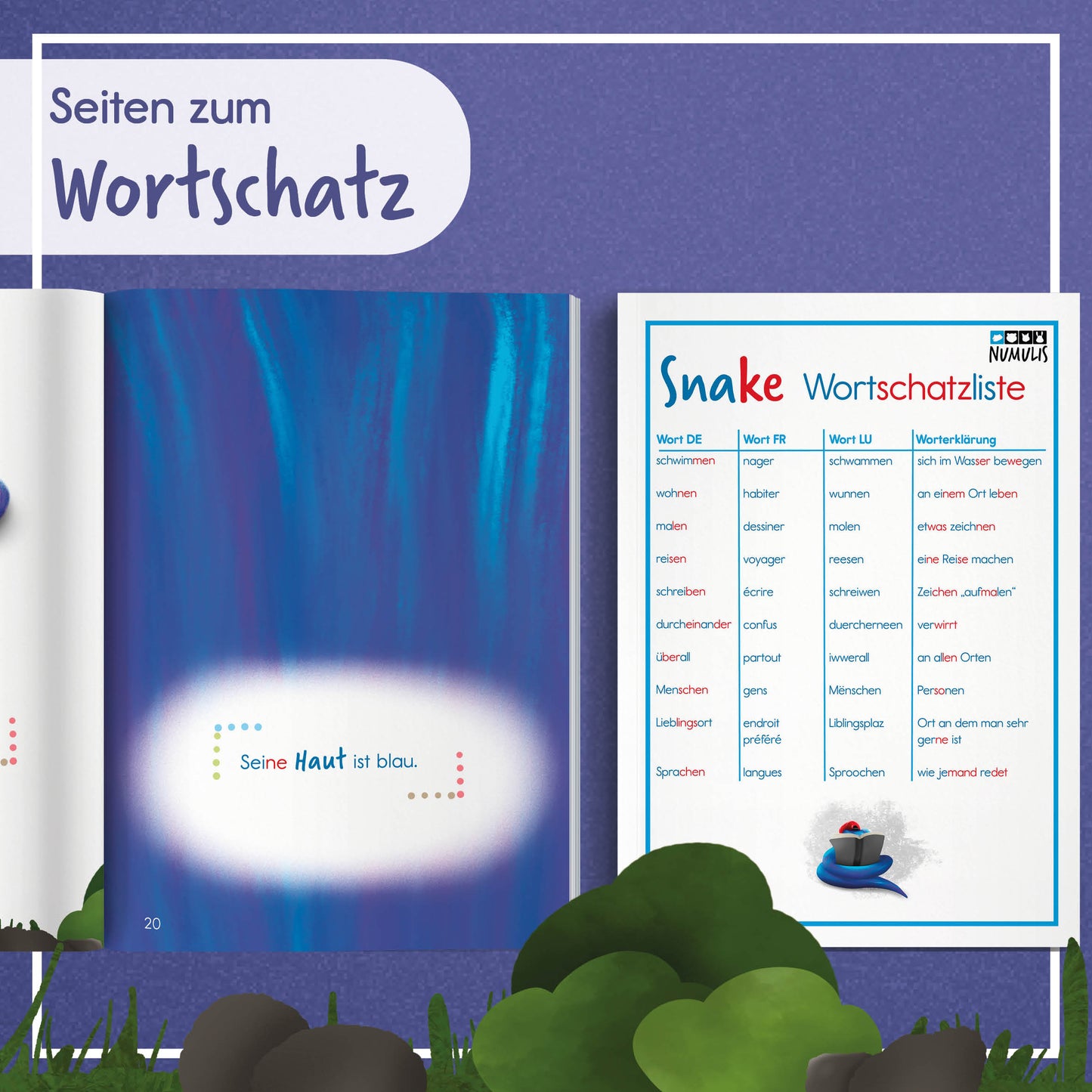Wortschatzseiten | Snake total verpeilt📌