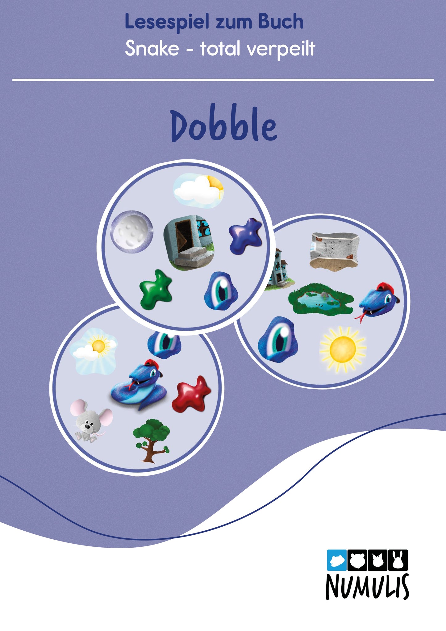 Dobble zu Snake total verpeilt |  Lesespiel | digital