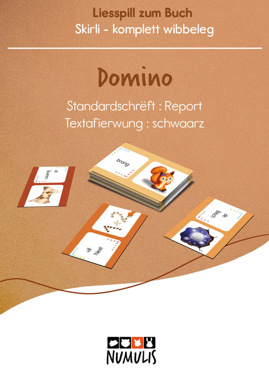 Domino de lecture pour "Skirli totalement agitée" | Jeu de lecture | numérique