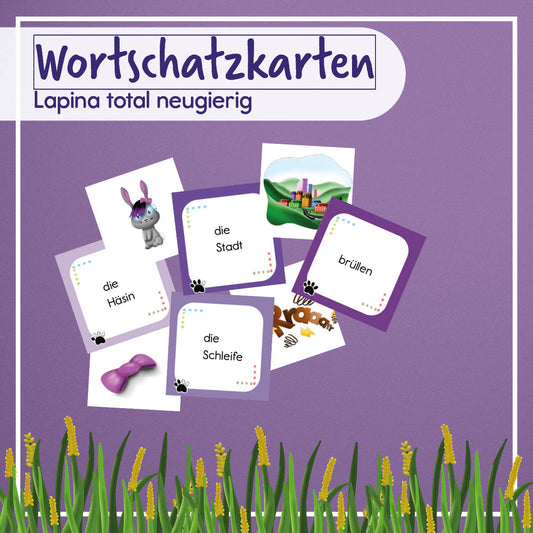 Wortschatzkarten zu "Lapina total neugierig" - digital - Stufen 1-4