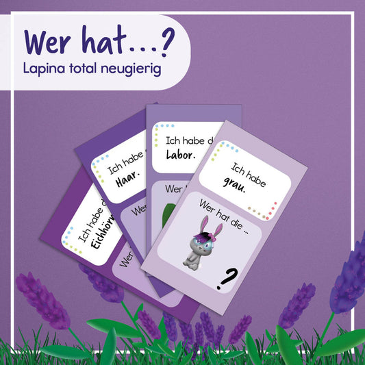 "Wer hat...?" zu Lapina total neugierig | Lesespiel | digital