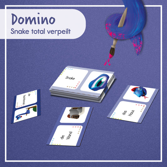 Lese-Domino zu "Snake total verpeilt" | Lesespiel | digital